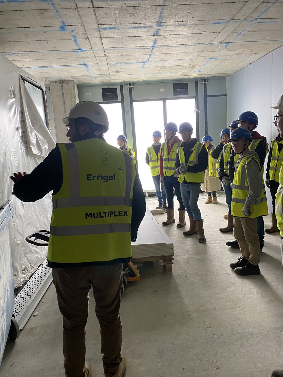 SlgBusiness's tweet photo. Y14 Economics students visiting One Nine Elms in London! @ErrigalGroup Project Team gave us a tour of the Two Tower development, while #multiplex Construction Director Peter Louridas outlined the vision for the project #economicsinpractice #construction @SLGBallymena @SlgCareers https://t.co/DhSMrGS9fU