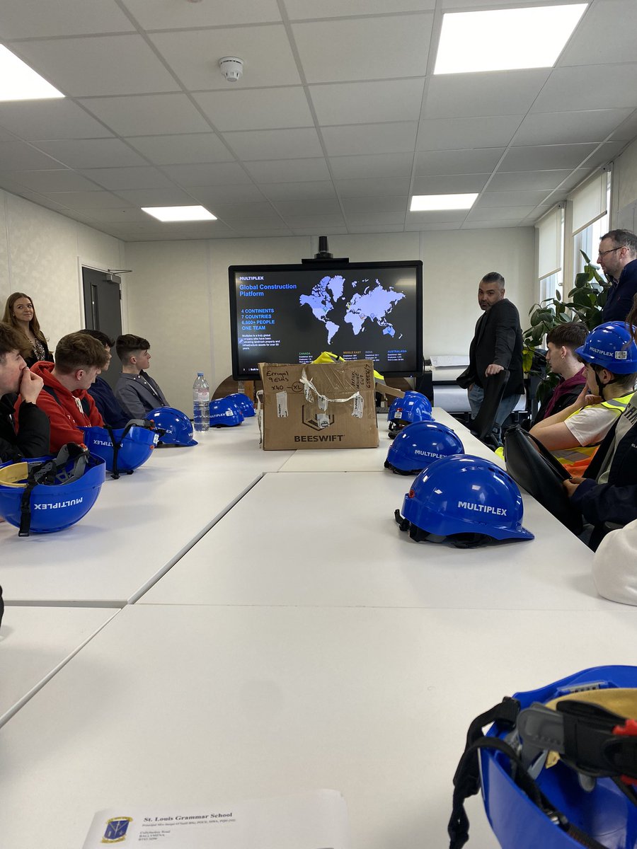 SlgBusiness's tweet photo. Y14 Economics students visiting One Nine Elms in London! @ErrigalGroup Project Team gave us a tour of the Two Tower development, while #multiplex Construction Director Peter Louridas outlined the vision for the project #economicsinpractice #construction @SLGBallymena @SlgCareers https://t.co/DhSMrGS9fU