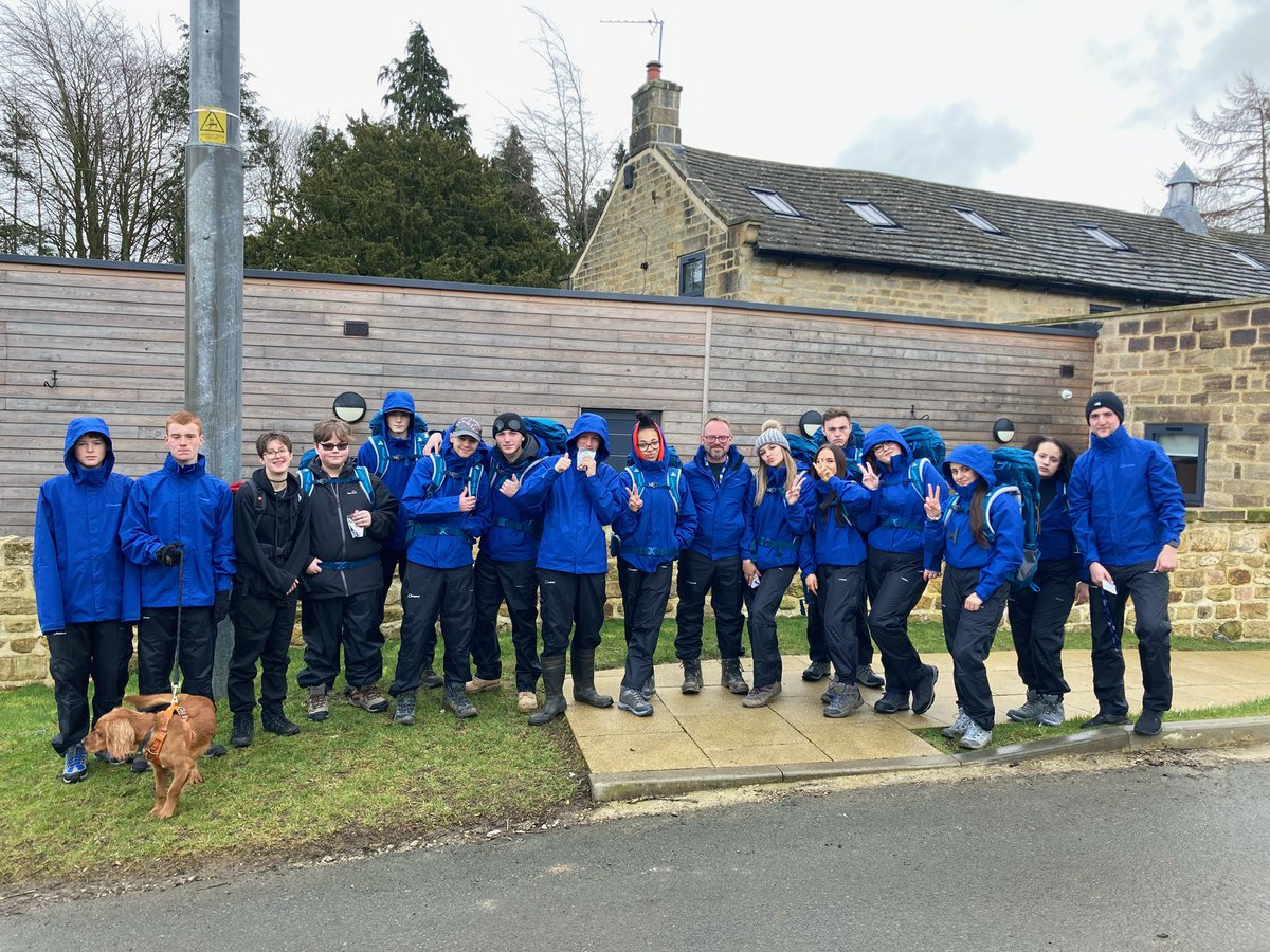 DeltaStWilfrids's tweet photo. St Wilfrid’s Y11 DofE group (and Basil our therapy dog) have arrived at @DeltaDallowgill ready to complete their bronze award #SWAsuccess #DofE #SWAPride https://t.co/UDMI6jMC05