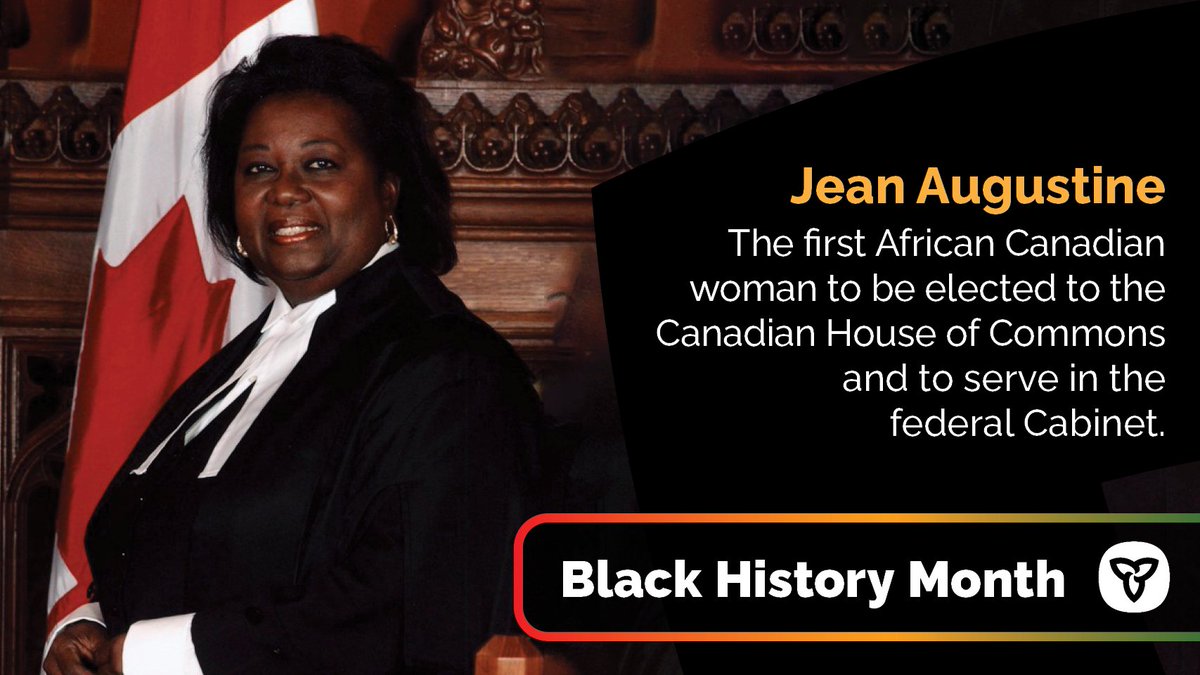 A trailblazer as the first African Canadian woman elected to the House of Commons, Jean Augustine championed legislation which would recognize February as Black History Month in Canada. 
#BlackHistoryMonth
[Photo credit: Clara Thomas Archives]