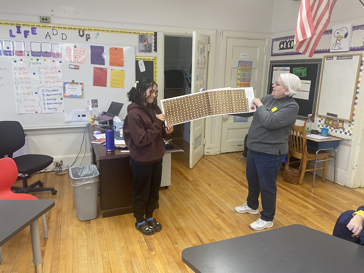 Brook6thGrade's tweet photo. Thank You Mrs Rizzo for kicking off #ReadAcrossAmerica week for us! https://t.co/41xYnFzNxH