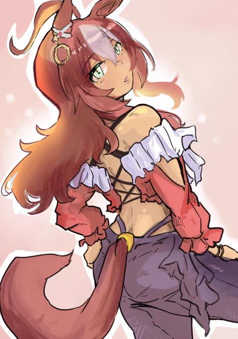 ダーレーアラビアンさん背中の紐も叡智#ウマ娘 