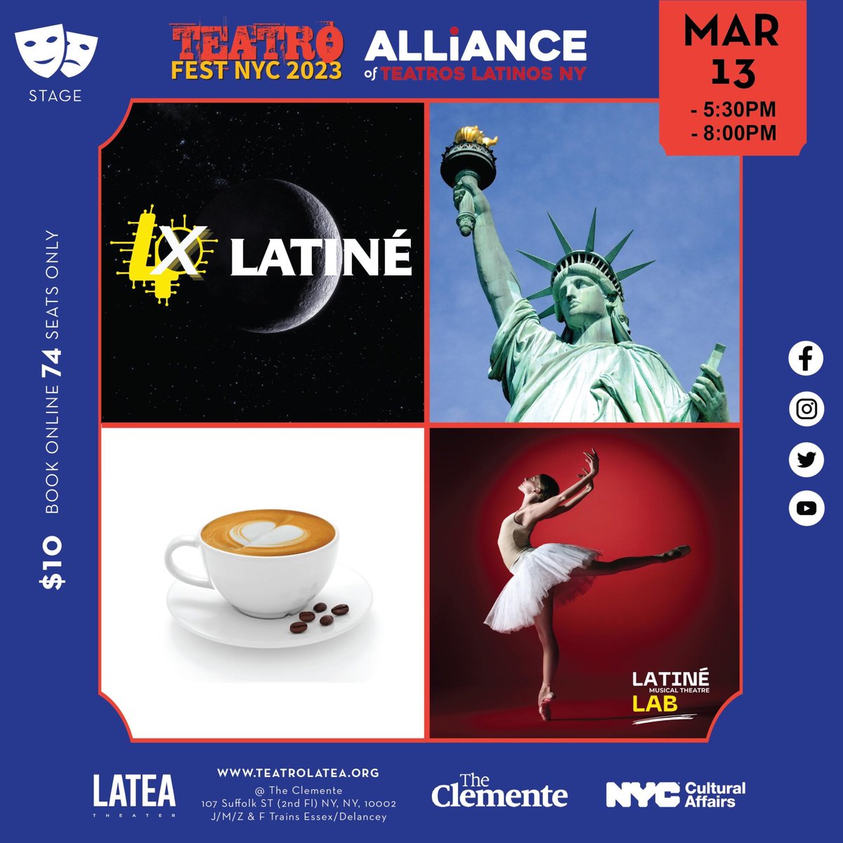 SMJwrites1's tweet photo. 4xLATINÉ
Monday, March 13th at 5:30pm & 8:00pm
First in-person presentation of material from Natalie Myrick, Sarah Flaim, and I’s new queer comedy musical about ballet, mime, grief, and love: AT THE BARRE.
$10 tickets!
https://t.co/P6WQlovCs0
#ringofkeys https://t.co/hbYpnhlJeR