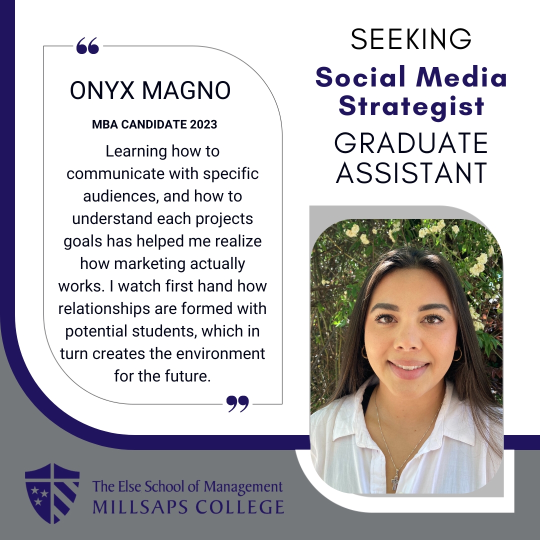 MillsapsMBA's tweet photo. The Else School of Management is seeking a Social Media Strategist for the 2023-24 Academic year.

Learn more about Graduate Assistantship positions at https://t.co/tKwSAuNz1N

#OnlyAtElse #Millsaps #ElseSchool #WhyLearnAnywhereElse #MillsapsMBA #MBA #Business https://t.co/rJGVceMvpR