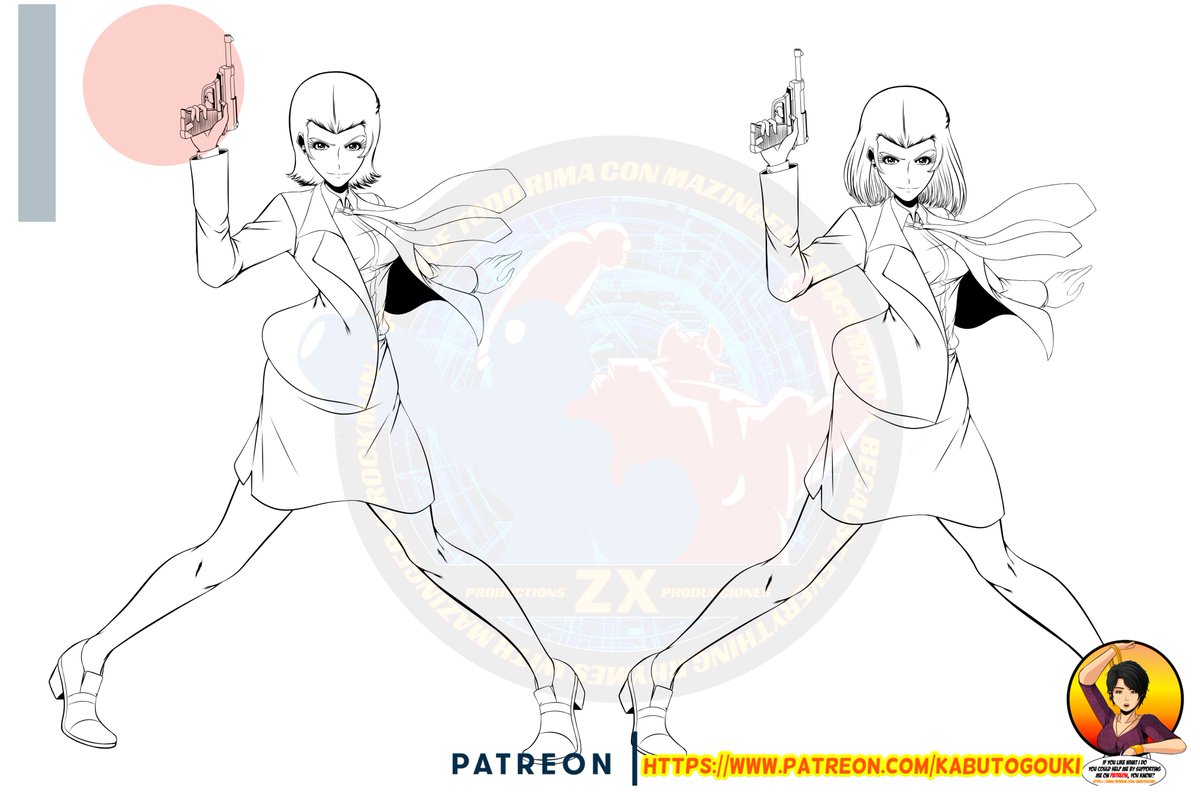 GoukiKabuto's tweet photo. this month´s piece voted by Patrons (yes, they choose the rule 63 option almost everytime)
#lupin the 3rd with a hair variant.
#monkeypunch #rupan #lupinthethird #cliffhanger #LUPINZERO #tg #genderbender #Rule63 #fujiko #Jigen #zenigata #goemon #cagliostro #SupportHumanArtists https://t.co/Remdm4z7gt