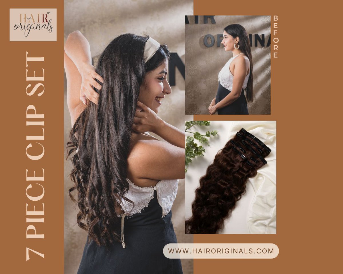 A full-blown voluminous hairstyle will never go out of style and you will never have to worry about it with HairOriginals.

Explore hairoriginals.com for our range.
#beauty #makeup #style #hairextensions #volumizer #7pcclipset #realhair #hairgoals #hair #goodhairday
