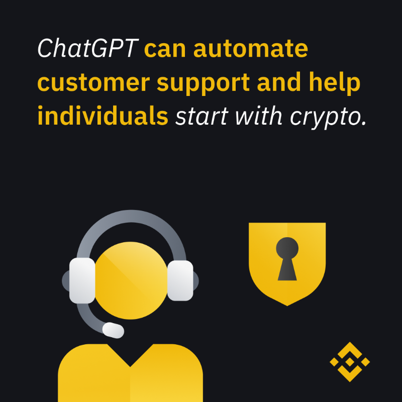 binance's tweet photo. Let's talk ChatGPT.

Although the AI chatbot lacks any real understanding of the text it is processing, it could still offer promise in terms of crypto information and education.

Here's how 👉