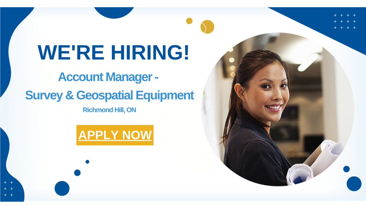Cansel is hiring an Account Manager - Survey &amp; Geospatial Equipment in Richmond Hill, ON! This job opportunity is for a permanent, full-time position.

Apply now: hubs.li/Q01Df7WG0

#Cansel #Jobs #Hiring