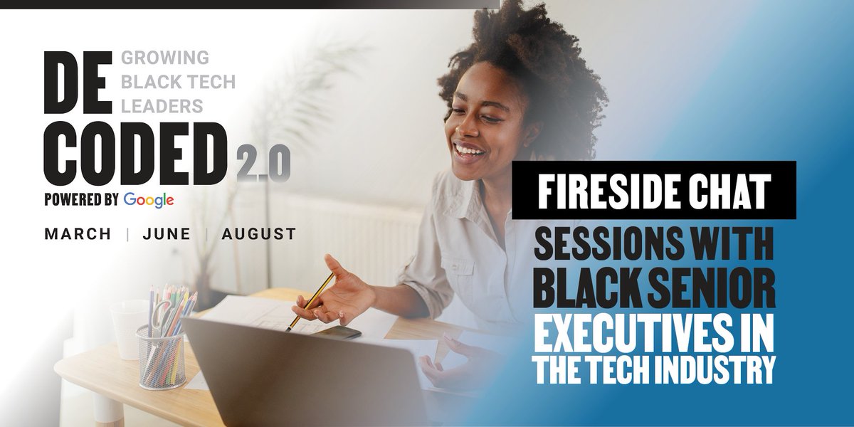 elcinfo's tweet photo. If you’ve ever wished you could learn from Black tech executives and create a path to leadership, now is your chance at #DECODED23! Register for the next step in your career at https://t.co/aF09ZfiMPA.
#BlacksInTech #BlackTechProfessionals #BlackLeadership https://t.co/Yzf8UoATb4