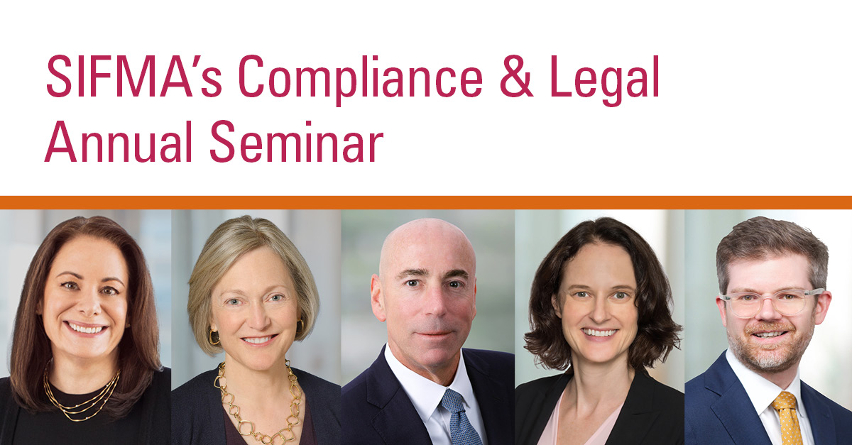Sharon Nelles, Karen Seymour, Steve Peikin, Sarah Payne and Colin Lloyd will participate in SIFMA’s C&L Annual Seminar, hosted in San Diego from March 13 to 15. Learn more: sullcrom.com/sharon-nelles-… #capitalmarkets #securitiesregulation #SullCrom