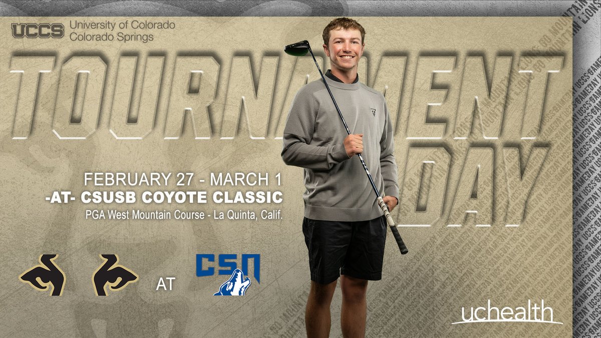 🏌️‍♂️TOURNAMENT DAY🏌️‍♂️

🎟️ CSUSB Coyote Classic
📍 La Quinta, Calif.
⛳ PGA West Mountain Course
📊 fal.cn/3waV3

#GoMountainLions #RMACgolf