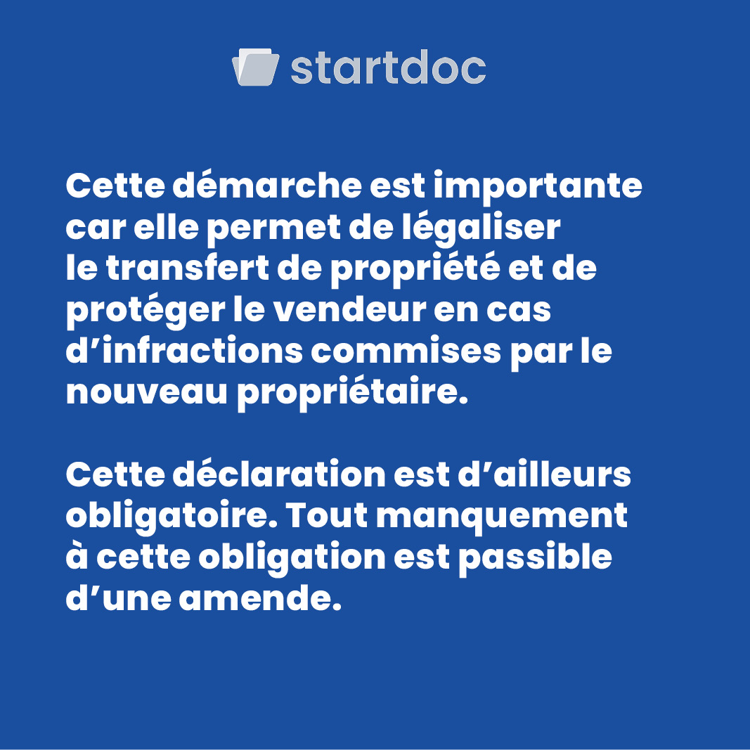 startdocfr's tweet image. 💡Cession d’un véhicule d’occasion à la préfecture, que faire ?

Depuis 2017, les guichets « carte grise » en préfecture n’existent plus. Il faut enregistrer la cession de son véhicule sur Internet. 

Pour obtenir le Cerfa, rendez-vous sur startdoc :
startdoc.fr/documents/2643…