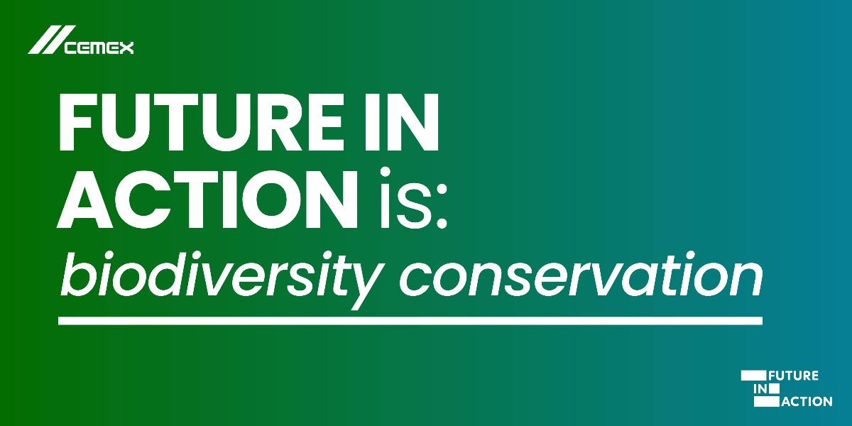 CEMEX's tweet photo. We are committed to having a positive impact on nature through a variety of biodiversity enhancement efforts throughout our value chain. Learn about our Biodiversity Action Plans taking place around our operations and more on #FutureInAction: https://t.co/Cv7Zu5JDT6 https://t.co/kdR7GqDKqh