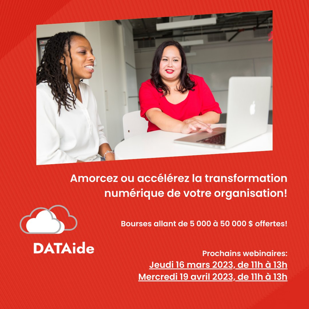 OPEQuebec's tweet photo. 💻 Vous souhaitez mettre la transformation numérique au service de votre mission ? 

Visitez le https://t.co/X1OymYo5zT pour découvrir ce programme offert gratuitement aux organismes communautaires du Québec et inscrivez-vous dès maintenant au prochain webinaire ! https://t.co/4lBhj2hQQX