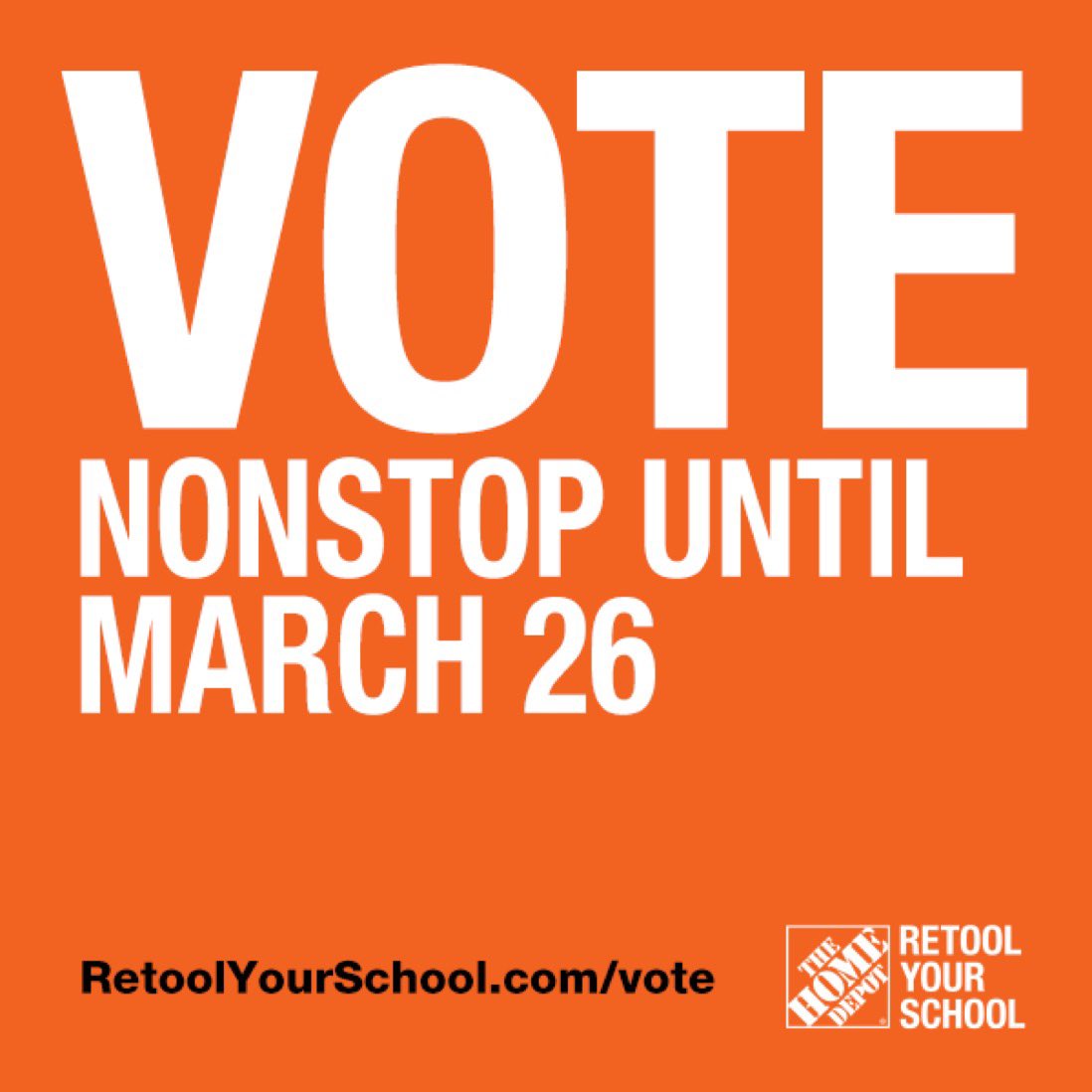 DelStateUniv's tweet photo. The Home Depot Retool Your School Challenge is back! Help DSU win a campus improvement grant by visiting https://t.co/GDb6Erwwem or by using the hashtag #RYSDELAWARE. Your vote could make the difference, so vote today and every day until March 26! https://t.co/2YZ1Zlu6Gr