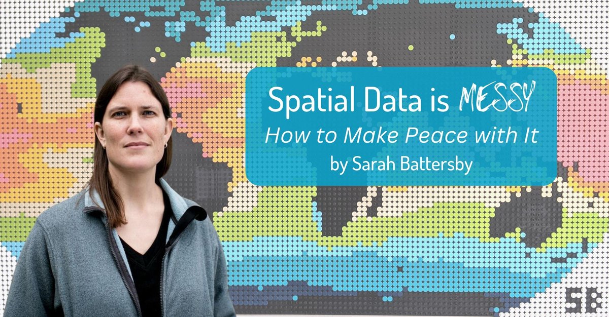 Data Literacy (@dataliteracycom) on Twitter photo Maps aren't a perfect reflection of the real world, and the spatial data we use to make them can be very messy, indeed. <a href="/mapsOverlord/">Sarah Battersby</a> shares 4 common sources of error in spatial #data to help you fix them...or at least make peace with them!
hubs.ly/Q01DwbRq0 #dataliteracy Maps aren't a perfect reflection of the real world, and the spatial data we use to make them can be very messy, indeed. <a href="/mapsOverlord/">Sarah Battersby</a> shares 4 common sources of error in spatial #data to help you fix them...or at least make peace with them!
hubs.ly/Q01DwbRq0 #dataliteracy