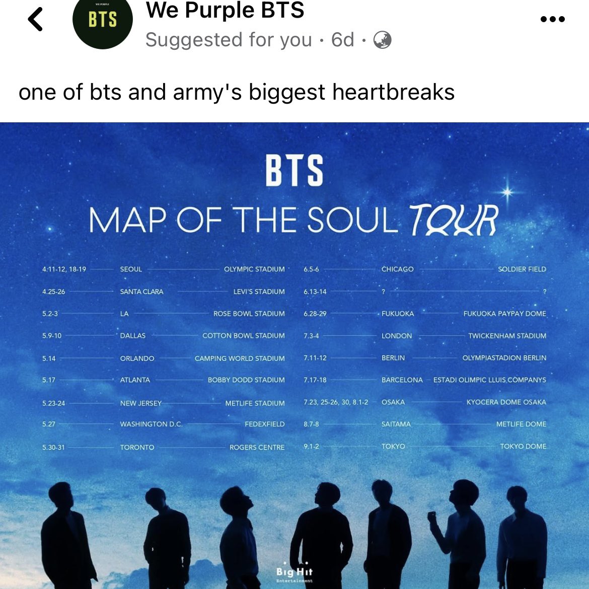 emma_2902's tweet photo. OMG yes 😭 I even got South Korea multiple visa for travel, was ready to pack. But COVID took 2 years of mine 🙁 So that’s why I always say I owed Yoongi oppa 2 years 🙁 Hopefully I can fulfill my wish on his upcoming tour @BTS_twt #MapoftheSoulTour https://t.co/zKOQo7oApB
