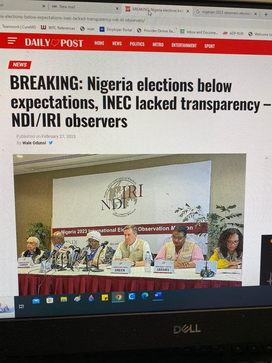 <a href="/inecnigeria/">INEC Nigeria</a> Must Stop Announcing Fake Results! #Obidients Must Resist this attempt to Steal the Election 🗳️ in Nigeria 🇳🇬. 
It will be too late ⏰ if we allow Prof. Mahmood Yakubu to finish announcing the fraud. 
STOP 🛑 Him Now! 
Nigeria 🇳🇬 has No Credible Judiciary!