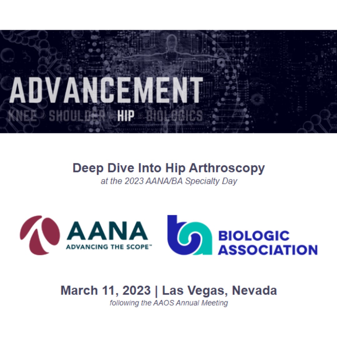 shanenhomd's tweet photo. I'm excited to announce that I'm moderating a couple exciting sessions on #biologic #injections and #labral/#capsular #repair at the upcoming @AANAORG/@BiologicAssoci1 #hip specialty day on 3/11/23 following the @AAOS1 annual meeting! Signup link below:
https://t.co/QuoJsy7Z1k https://t.co/cAgPPuQl8h