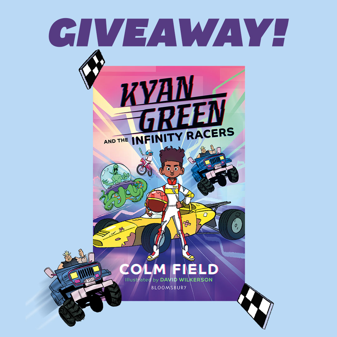 phoenixcomicuk's tweet photo. 🏁 Giveaway! 🏁

WIN a copy of Kyan Green and the Infinity Racers by @colmthewriter and  @godleehaze!

To enter...
✅Follow us and @KidsBloomsbury 
👍Like and retweet this post
😍Comment a 🏎️ emoji

Winner announced in 24 HOURS! https://t.co/JecRgeAL27