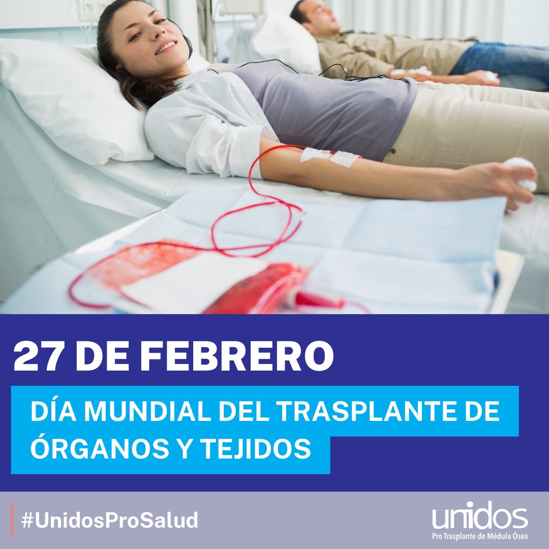 Hoy se conmemora el Día Mundial de las Personas Trasplantadas de Órganos y Tejidos. Recordamos que en México tan solo el 10% de las personas que requieren de un #TrasplanteDeMédulaÓsea tienen acceso a él. ¡Por políticas públicas en Pro del Trasplante!