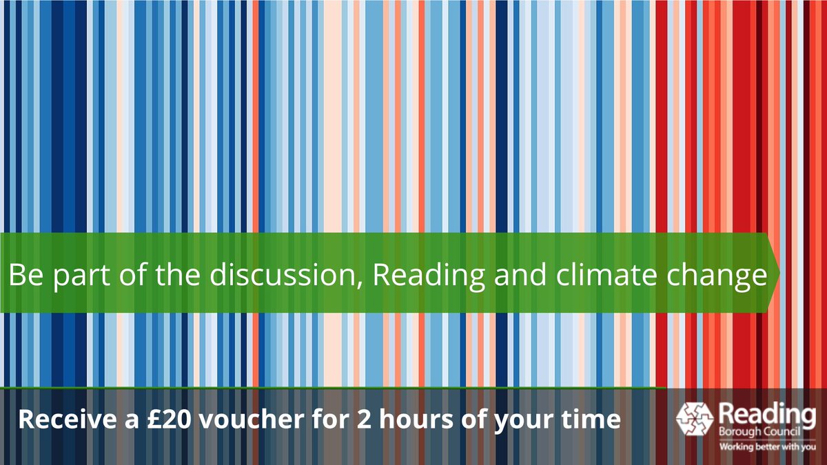 #rdguk residents be part of climate change discussion &amp; receive £20 for 2 hours of your time

21 March Town Hall 9.30am &amp; 12.30pm  
22 March <a href="/Rdng_bsct_fctry/">Reading Biscuit Factory</a> 6.30pm 

No special knowledge needed but need to be over 18, numbers limited. Find out more &amp; book rdguk.info/DiscussClimate…