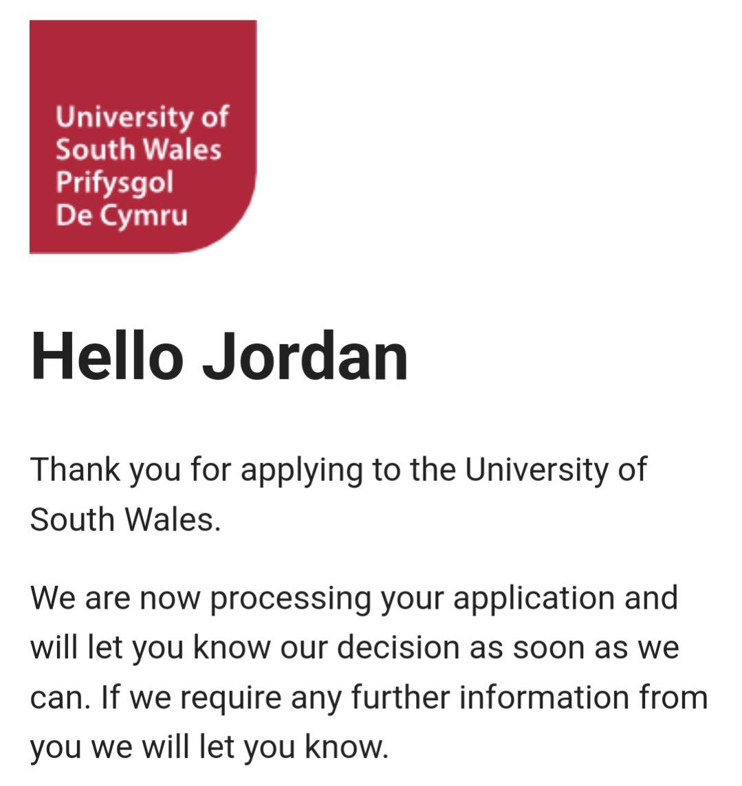 I have successfully applied for a masters degree in clinical #psychology for this year at USW! Looking forward for potentially continuing my study at USW as a psychology #Student 😁🤓💯
#USWFamily