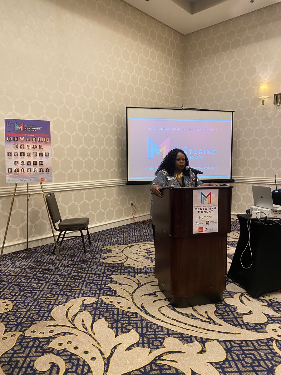 JordanSosanya's tweet photo. Great morning at @BaltBizOnline’s #MentoringMonday 10th annual event. I had the privilege to attend this event a few years ago and I was thrilled to be back again this year!

Amazing networking opportunities with women throughout Maryland. Nice meeting you, @VeroCool! https://t.co/PwWYxmefN3