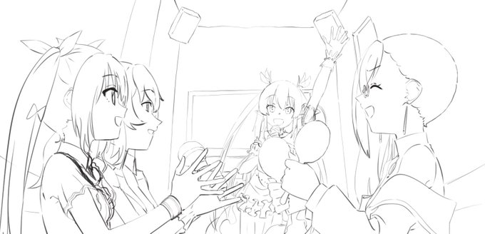 エル姫とボスリクムラクガキ供養。パース分からぬ…。 