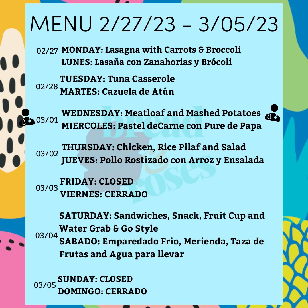 On the menu this week: 

En el menú esta semana: