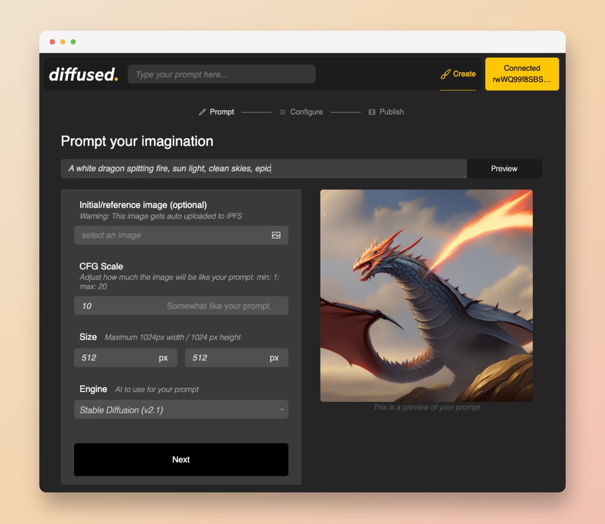 diffused_art's tweet photo. More threads coming this week to illustrate the user experience for both buyers and artists (yeah, there is a no code tool for artists!). https://t.co/4XhYDkDK7r