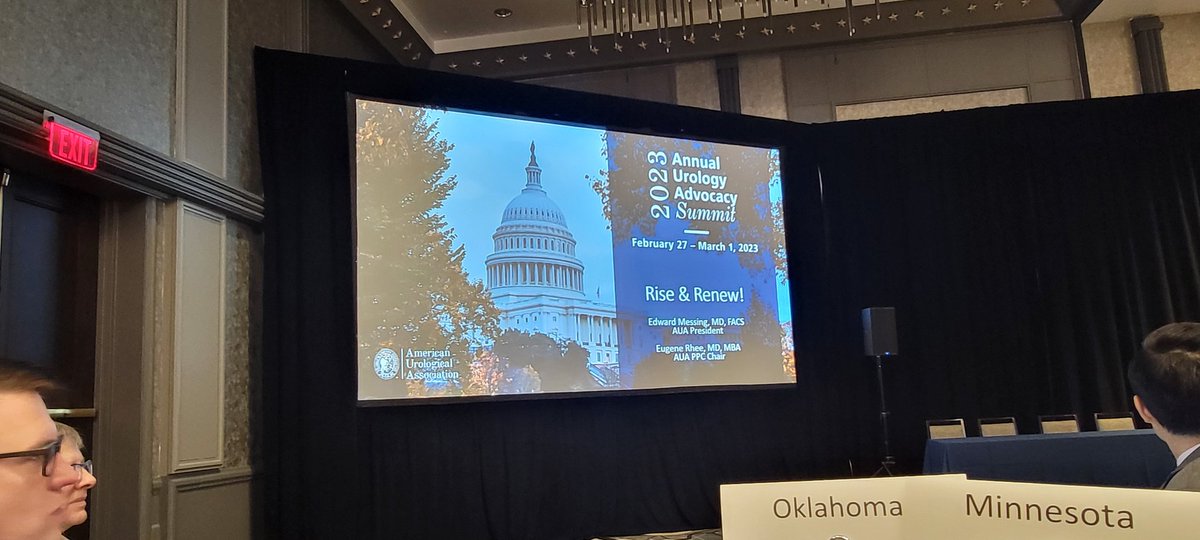 Looking forward to bringing our patients' issues before <a href="/SenMullin/">Markwayne Mullin</a> <a href="/jameslankford/">James Lankford</a> and <a href="/stephaniebice/">Stephanie Bice</a> tomorrow.  Thank you in advance for giving us the opportunity!  #AUASummit23