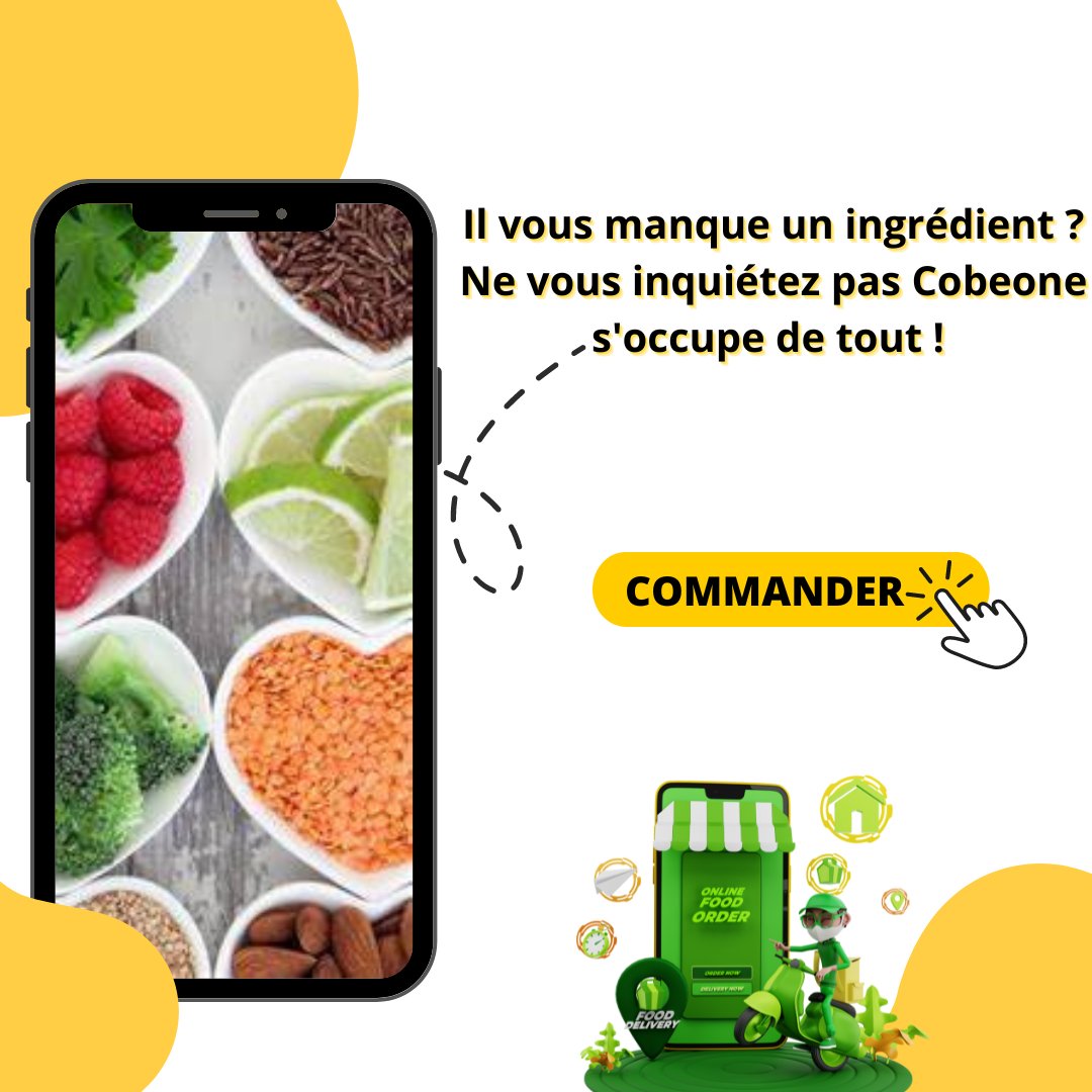 CobeoneApps's tweet photo. Il vous manque un ingrédient ? Ne vous inquiétez pas Cobeone s'occupe de tout ! ✨

#cobeone #guadeloupe #application #livraison https://t.co/reIs5k2tCk