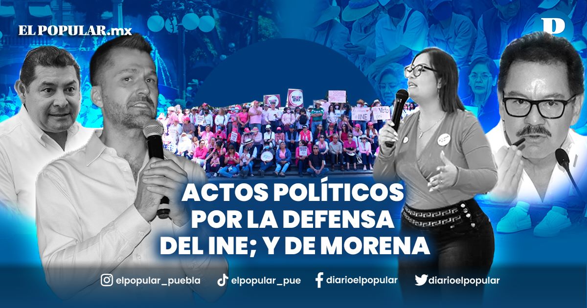 diarioelpopular's tweet photo. La política polarizó a #Puebla este fin de semana…
La coalición #VaPorMéxico realizó su manifestación en #DefensaDelINE en el zócalo de la capital poblana. 📢
Integrantes del @PartidoMorenaMX llevaron a cabo mítines en diversas partes de la entidad. 🎙️
https://t.co/zxOxB3m3Ci https://t.co/OWIQNJywvL