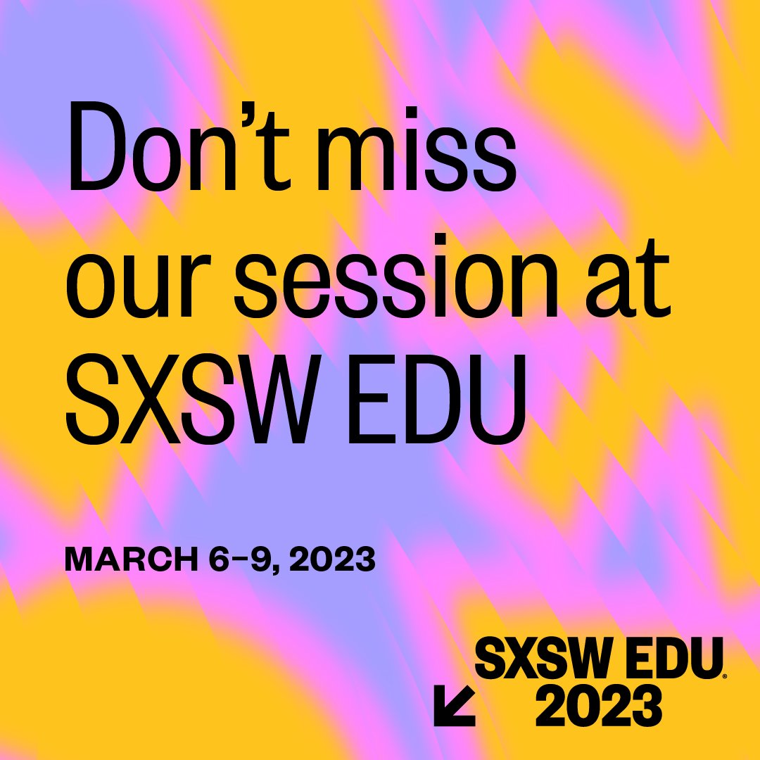 1 week until I attend SXSW EDU 2023! I'm so excited for my session Science in Culture: Literature, Hip Hop, & Dance alongside @sciencesandbox @newcommproject and @uhhmuseum. Read more about this amazing opportunity at schedule.sxswedu.com/2023/events/PP…