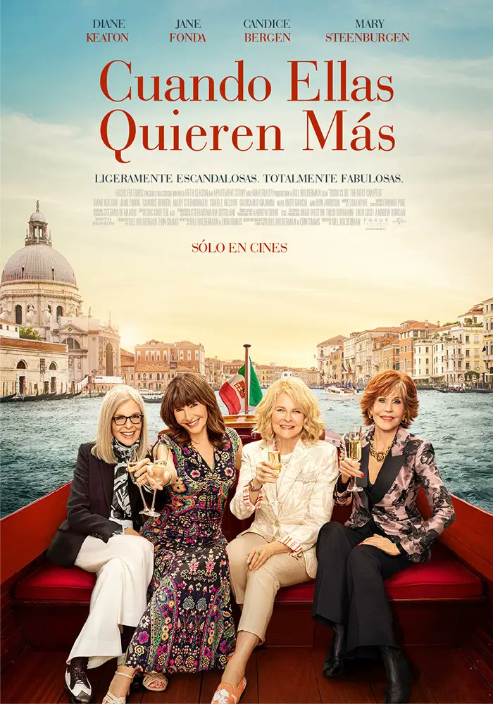 #CuandoEllasQuierenMas es protagonizada por Diane Keaton (Annie Hall), Jane Fonda (Klute), Candice Bergen (Guerra de novias) y Mary Steenburgen (Plan en Las Vegas). Dirigida por Bill Holderman (Un paseo por el bosque) #proximamentesoloencines trailer  youtube.com/watch?v=NCWd3q…