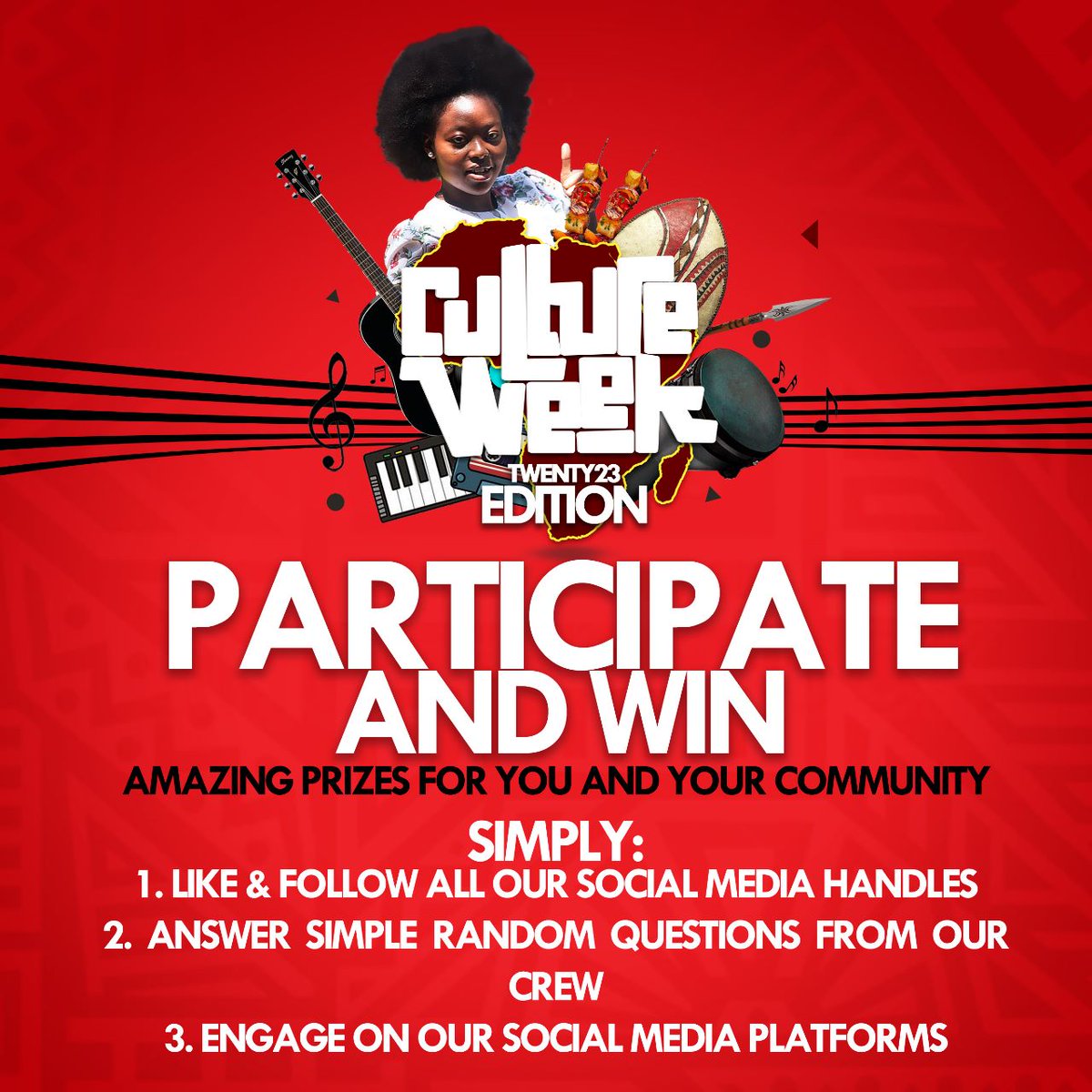 DoS_AIU's tweet photo. We will be awarding students who will be engaging actively on our social media handles throughout the Culture Week starting tomorrow, 28th Feb to 4th March.
#AIUCultureWeek2023
@AIU_SAffairs
@AIU_uni https://t.co/u5YoPhcRmA