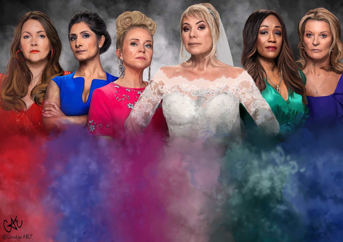 ChedgeART's tweet photo. I drew the Eastenders Six promo picture. I’m gonna be insufferable for the next 10 months…
I’ve still not mastered hair and Sharon’s dress was a real challenge but I’m really proud of this one 😊
#eastenders #art #fanart #digitalart #drawing https://t.co/37W31qlYiz