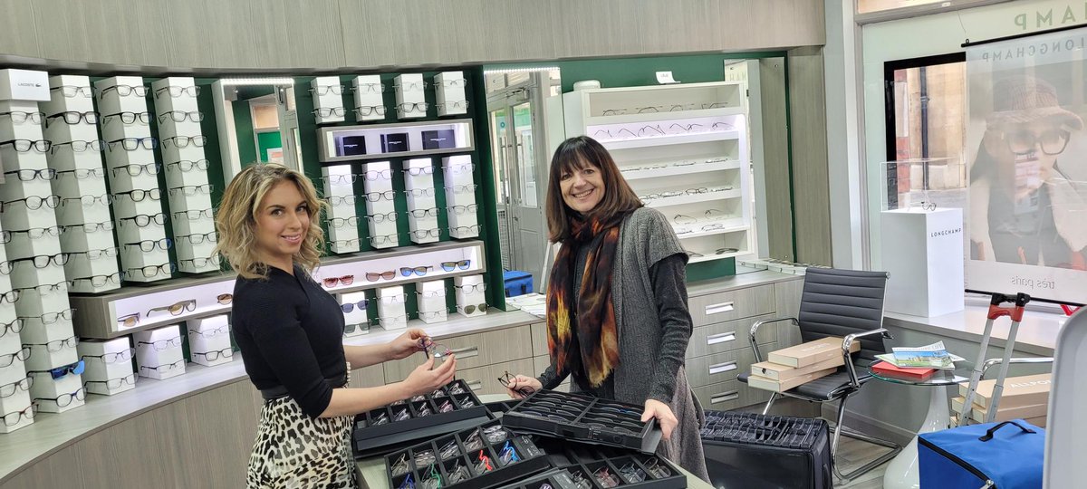 MartinSmithOpti's tweet photo. We had a visit from our lovely rep Catherine last week and Sue and Rachel were hard at work choosing new @EtniaBarcelona  and Blackfin Eyewear frames for the practice 🤓😎 https://t.co/t8swuozby9