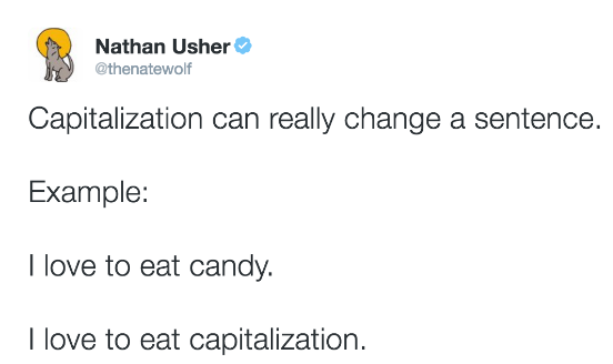 catcavaleri's tweet photo. Grammarly ain't gonna catch that 😉 https://t.co/lvbIVnkmJ8
