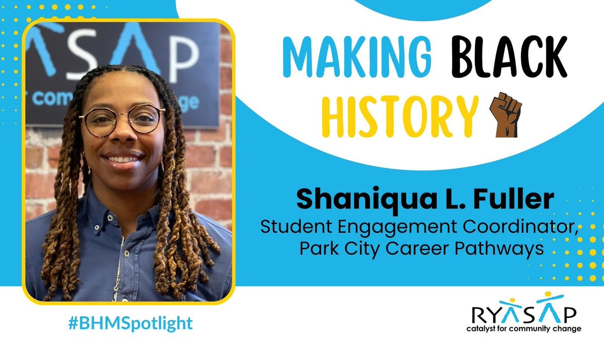 catalystinct's tweet image. Meet Shaniqua L. Fuller, with RYASAP's Park City Career Pathways! 

A proud native of New Haven, CT who loves weight training, football, basketball and traveling, Shaniqua was recently promoted from Case Manager to Student Engagement Coordinator!

Happy #BlackHistoryMonth