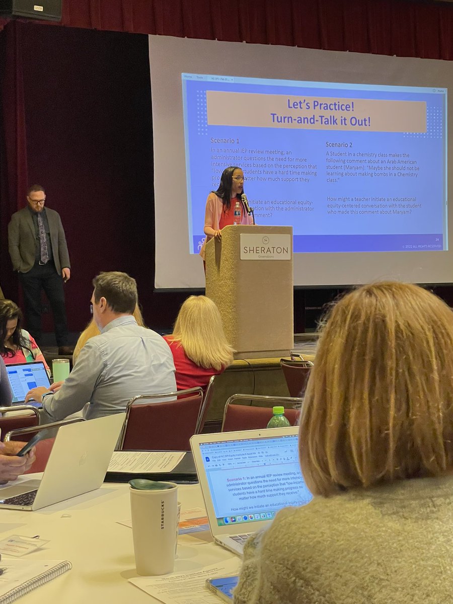 dasmith1908's tweet photo. Doing the work and having crucial conversations in the Educational Equity and Courageous Conversations at the Conference on Exceptional Children. @NCDPI_OFP @NCDPI_OEC https://t.co/13Cn60aZSq