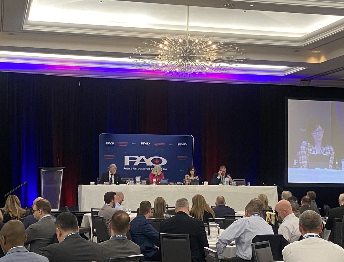 A full house at the <a href="/PoliceAssocON/">Police Association of Ontario (PAO)</a>  to hear the brilliant insights of <a href="/emcharlottehome/">Emily Home</a> and Marco Visentini regarding the accommodation &amp; termination of police employees disabled from working