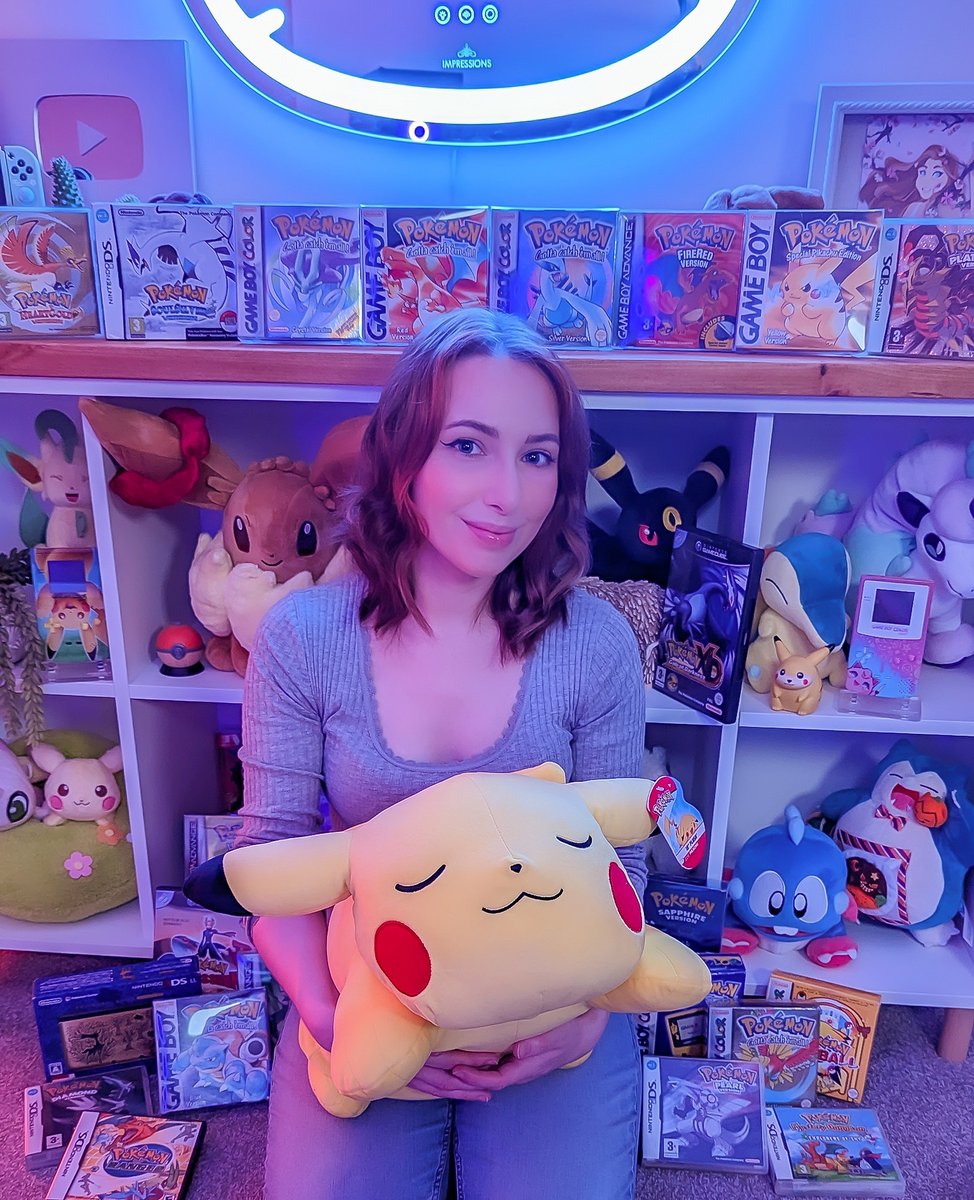 ✨ HAPPY POKEMON DAY! ✨ This all started with Pokemon Blue many years ago and ever since my collection has kept growing! It's part of my childhood and one of the many reasons I love gaming.
🍒 Also I couldn't fit in my whole collection but here's some of it 😂 #pokemonday