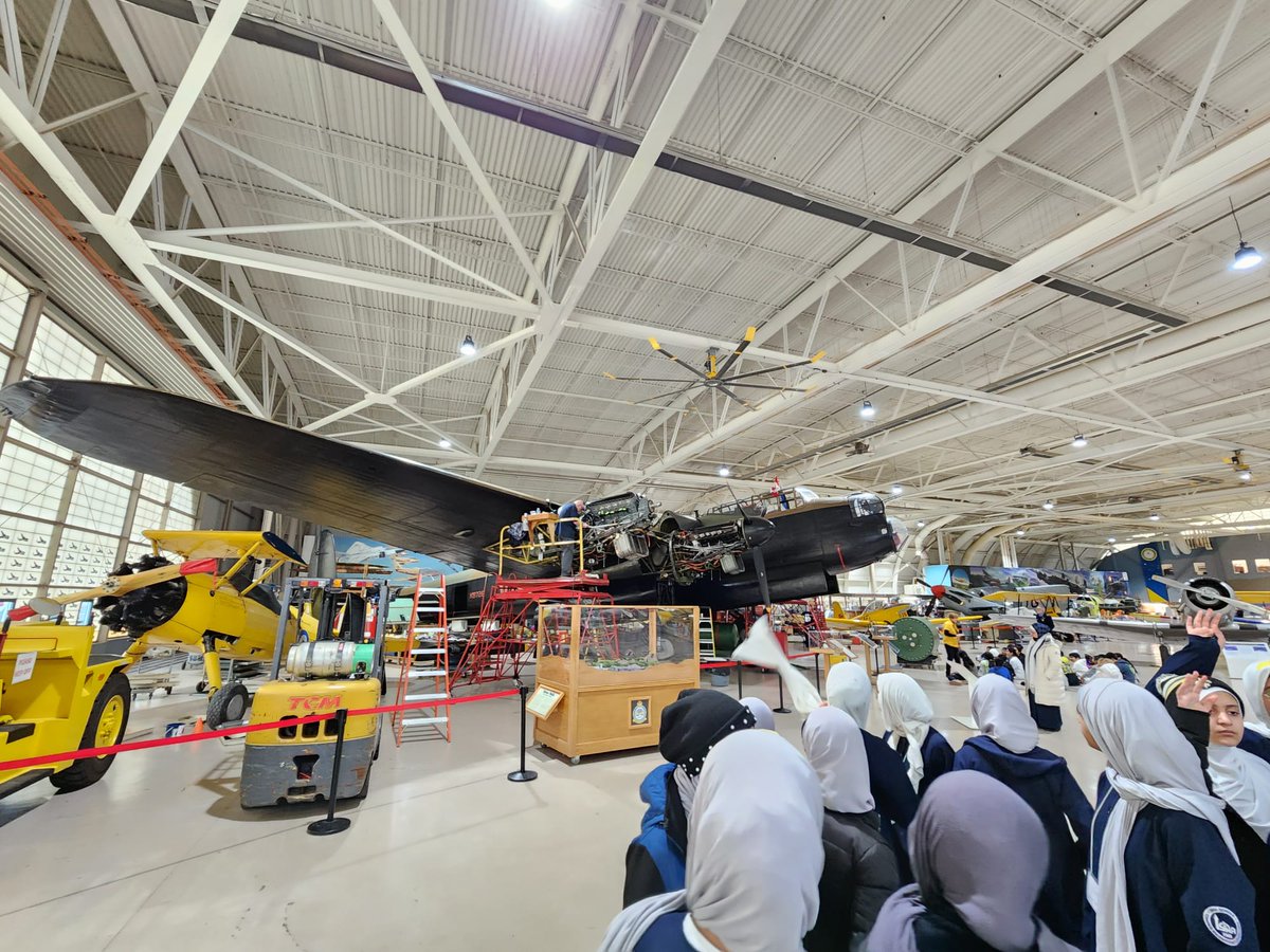 isnaelementary's tweet photo. Grade 6 Boys &amp; Girls had a phenomenal learning experience at the @CWHM 

#canadianwarplaneheritagemuseum #Museum #Planes #Flying #Learning #Fun #FieldTrip #IES #ISNAElementary #ISNAElementarySchool #ISNASchools https://t.co/AIfHcbupIL