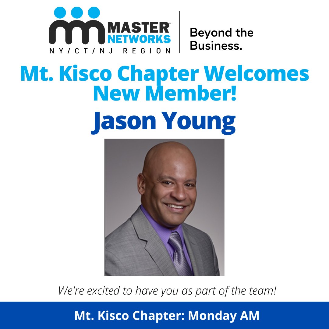 Networking_NY's tweet image. 🌟Welcome Jason Young🌟

Jason, with Homestead Funding Corp., has joined the Mt. Kisco Monday AM Chapter and is filling the Residential Mortgage seat 👋😊

Visit jasonyoung247.com for more information!
🔵
⚫
🔵
#masternetworks #newmember #MtKisco #ResidentialMortgage