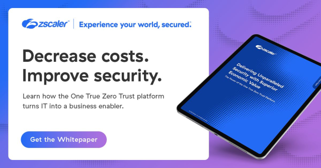 Experts have found that adopting a zero trust architecture can help you mitigate the current threat landscape, improve UX, and reduce cost &amp; complexity. Learn how Zscaler delivers superior economic value in our latest white paper: spklr.io/6049Y8Tc dy.si/um6oV