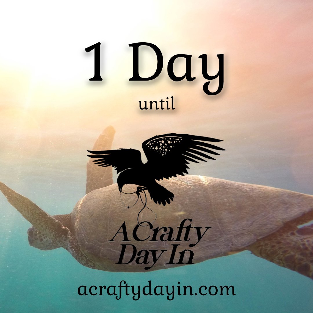 ACraftyDayIn1's tweet photo. Tomorrow is the day! Join us in Surfing the Wild with A Crafty Day In - our Raid Train will start on Twitch at 8am EST 3 March 2023 and many of our vendor sales will go LIVE too! #acraftydayin2023 #supportsmallbussiness #craftshow #artistic #customwork #ShopSmall https://t.co/wGSDusFgJC