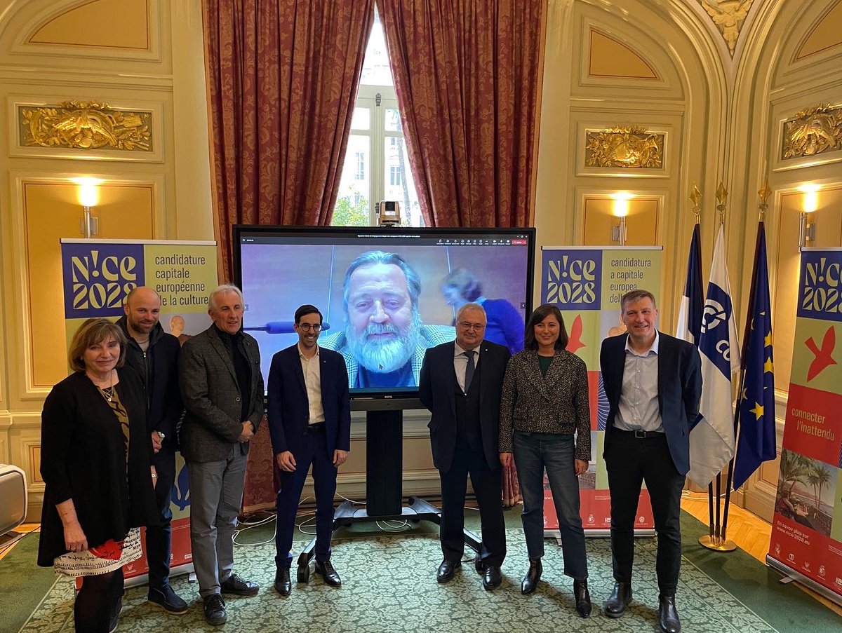 Nice2028eu's tweet photo. 🖌️ Aujourd’hui, en présence de @MagaliAltounian, la @CCIcotedazur, 
l’ @UPE_06 , la @FrenchTechCdA,  les Chambres de commerce de Cuneo, Imperia et San Remo et la Chambre de Commerce Italienne de Nice se réunissent pour signer la charte d’engagement citoyen des entreprises. https://t.co/YBGz62wHYG