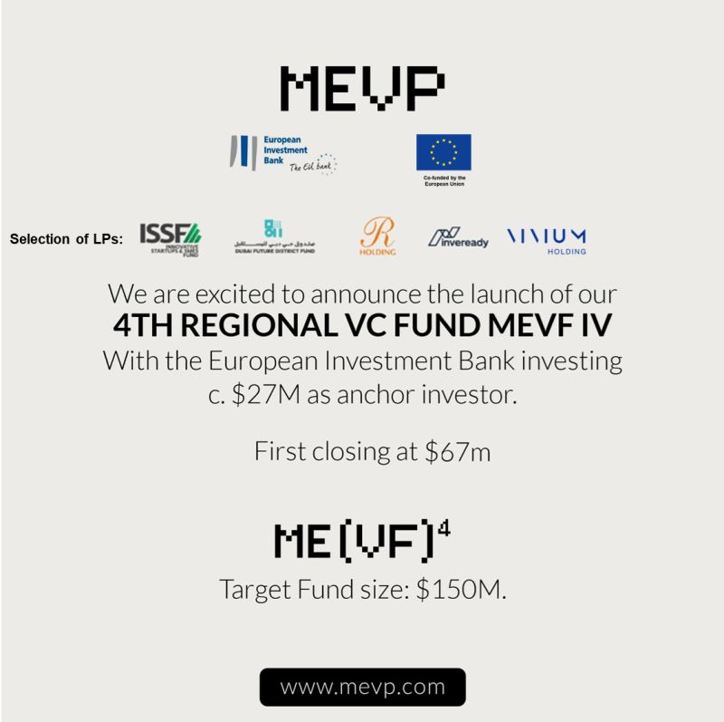 We are thrilled to announce the launch of our fourth flagship Fund MEVFIV targeting $150M.
First closing at $67M.
Discover more: mevp.com/news/mevp-laun…
#MEVP #VC #Startups
